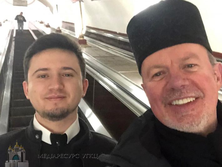 Отець Йосафат Ковалюк, ЧСВВ і отець Тома Кушка, ЧСВВ фото: FB / Йосафат Ковалюк